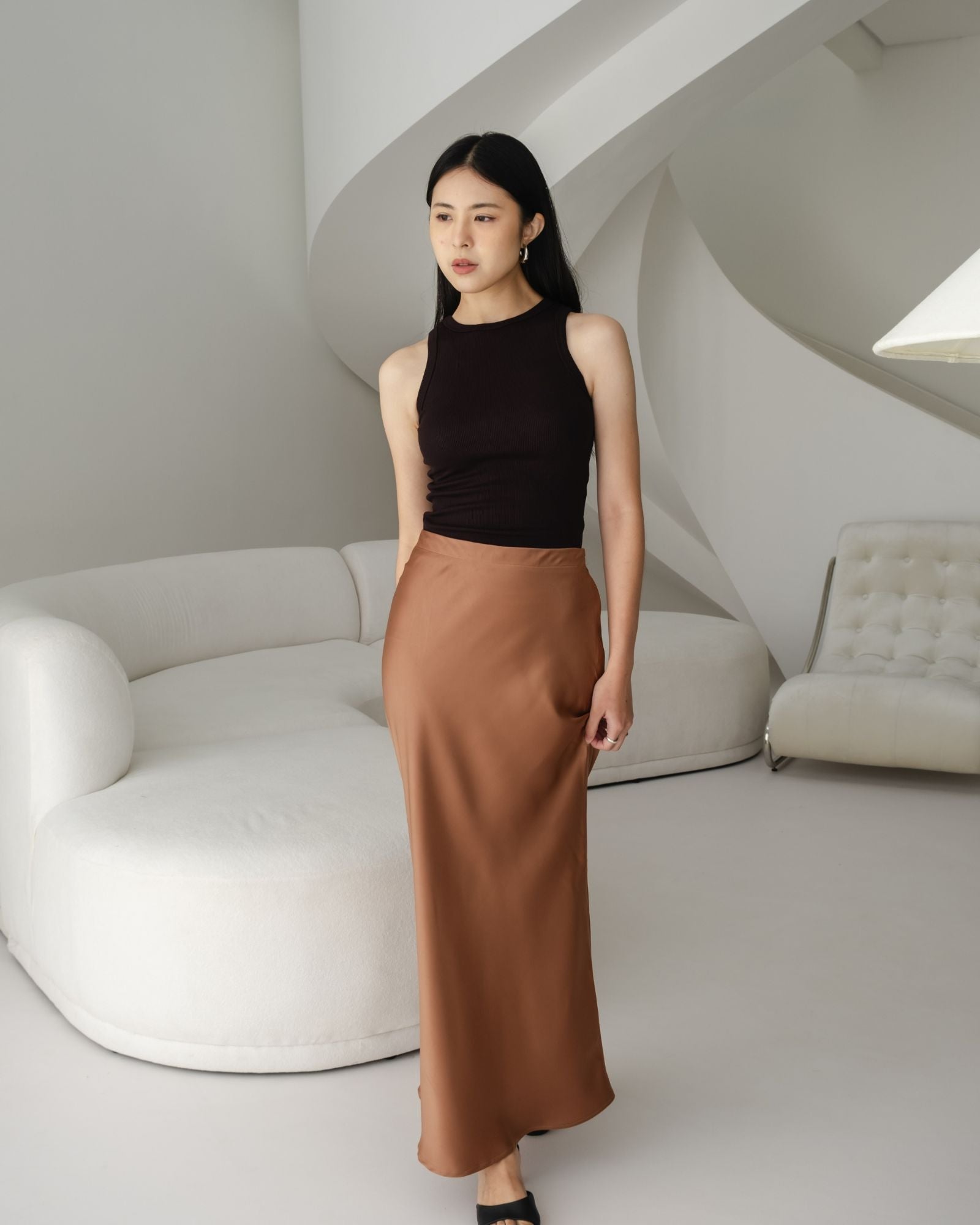 Ms Daisy Aurora Satin Skirt