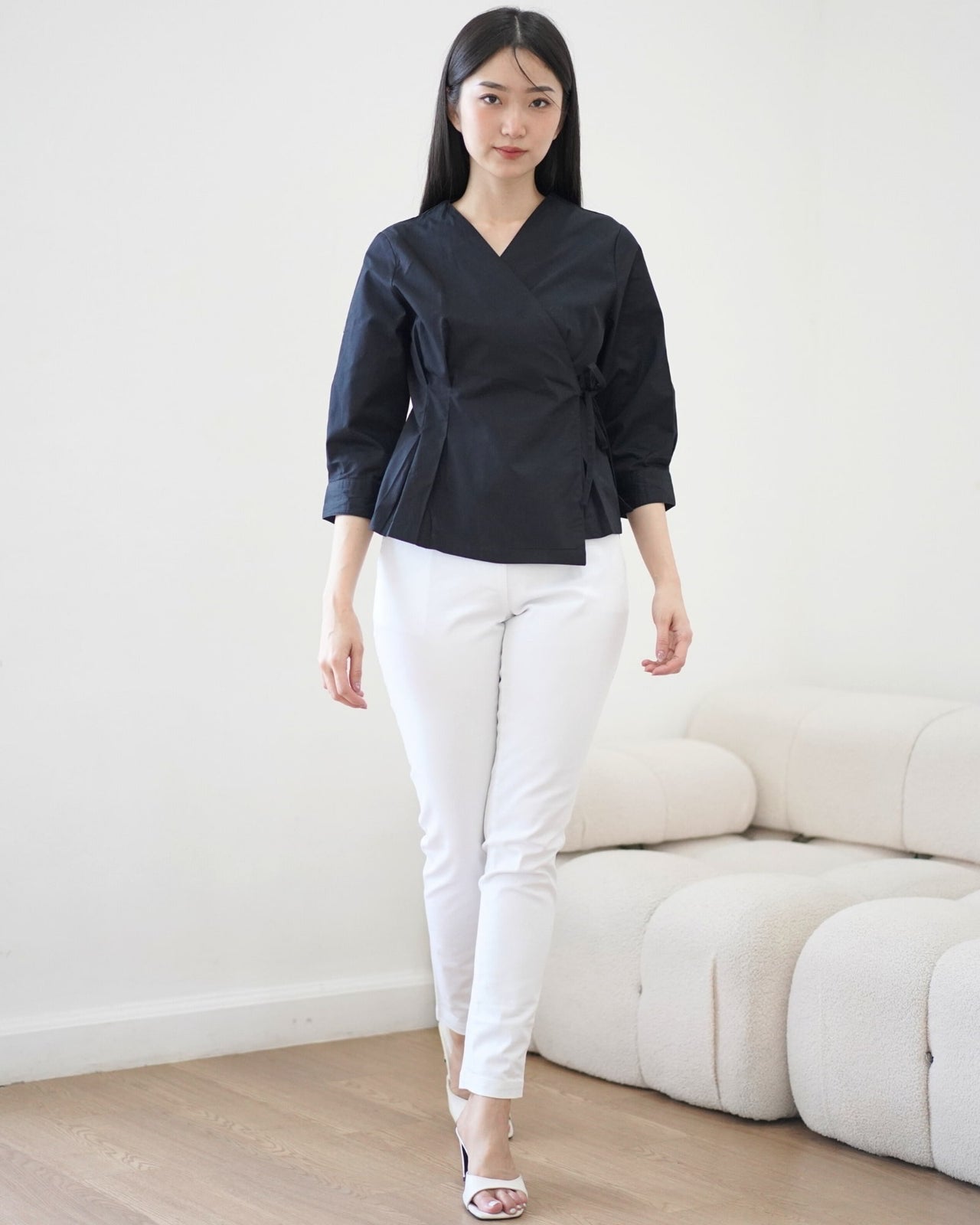 Ms Daisy Adora Kimono-like Tied Top Long Sleeve