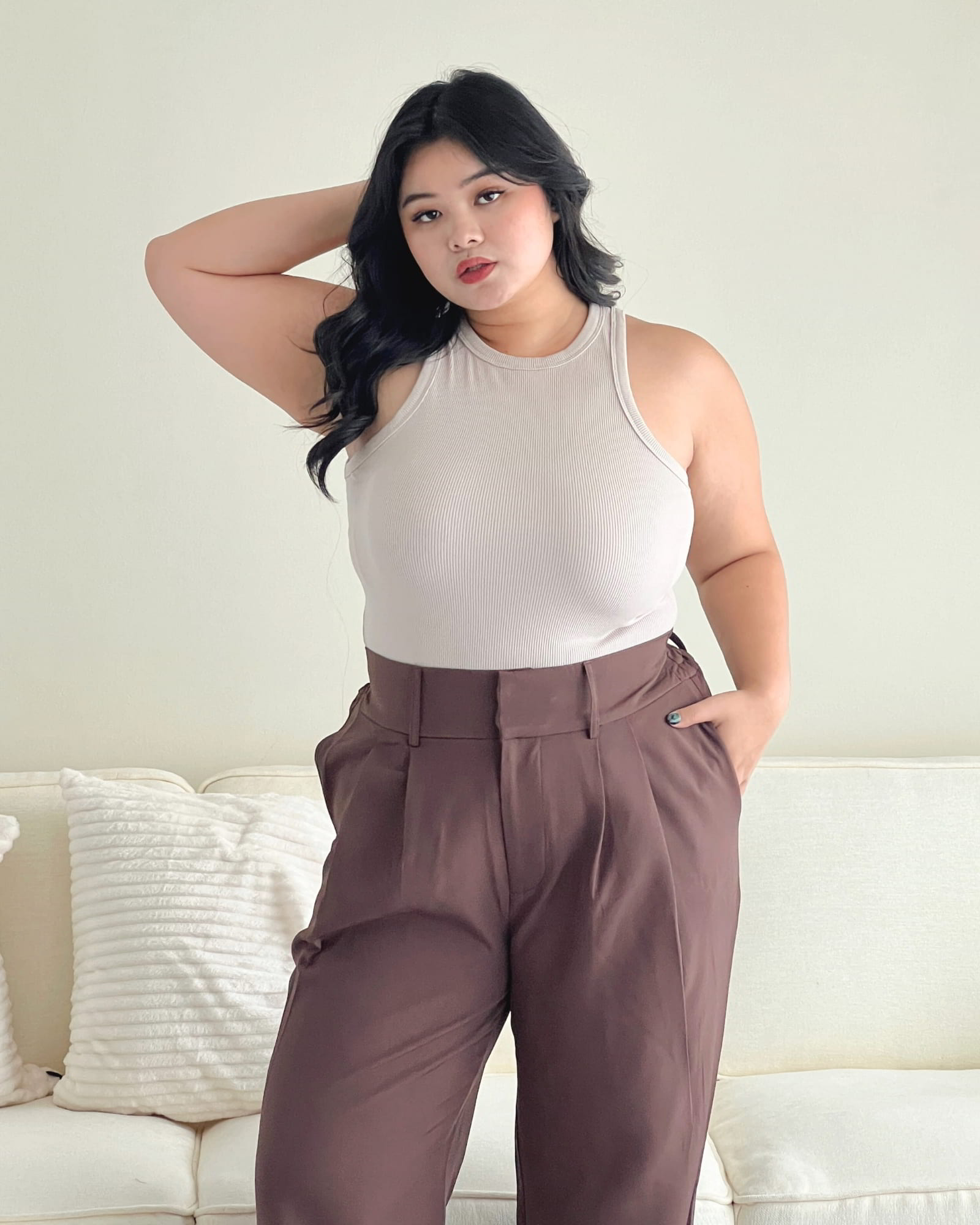 Ms Daisy Butter Rib Tank Top Crop Tank Top / Regular Tank Top