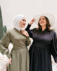 Ariana Textured Belted Dress – Dress Hijab Friendly | Ms Daisy