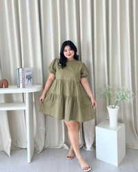 Ms Daisy Eloise Linen Puff-Sleeve Dress