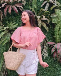 Ms Daisy Kyra Top with Flutter Sleeve