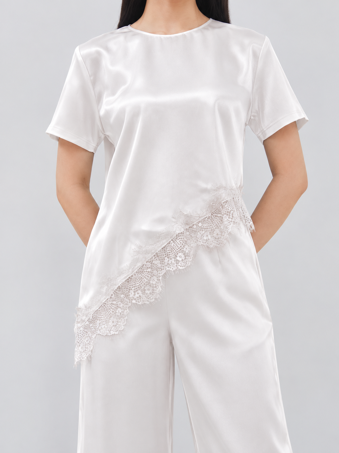Ms Daisy Jesslyn Satin Lace Top