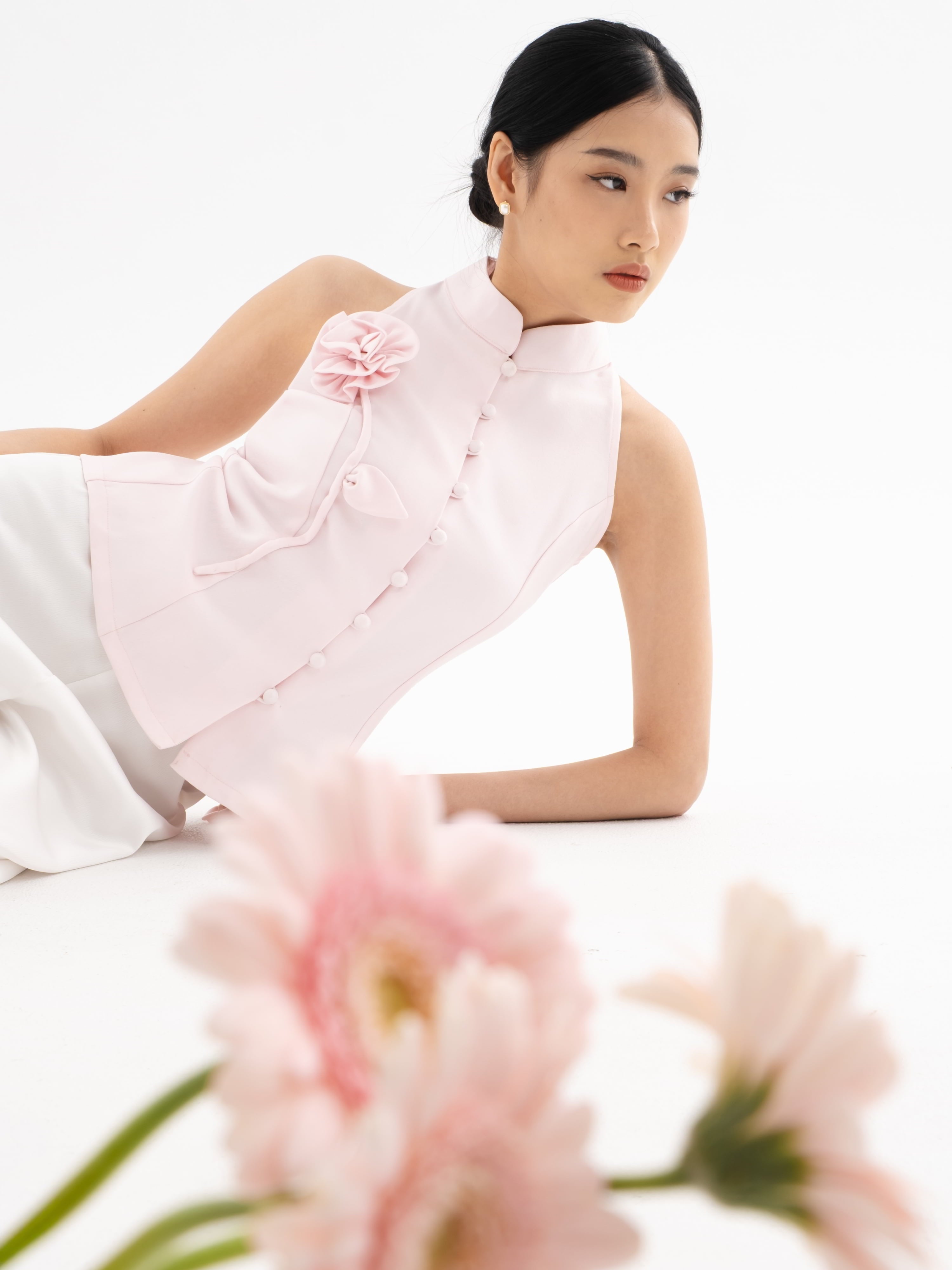 Ms Daisy [Bloom] - Rose Semi-Wool Top