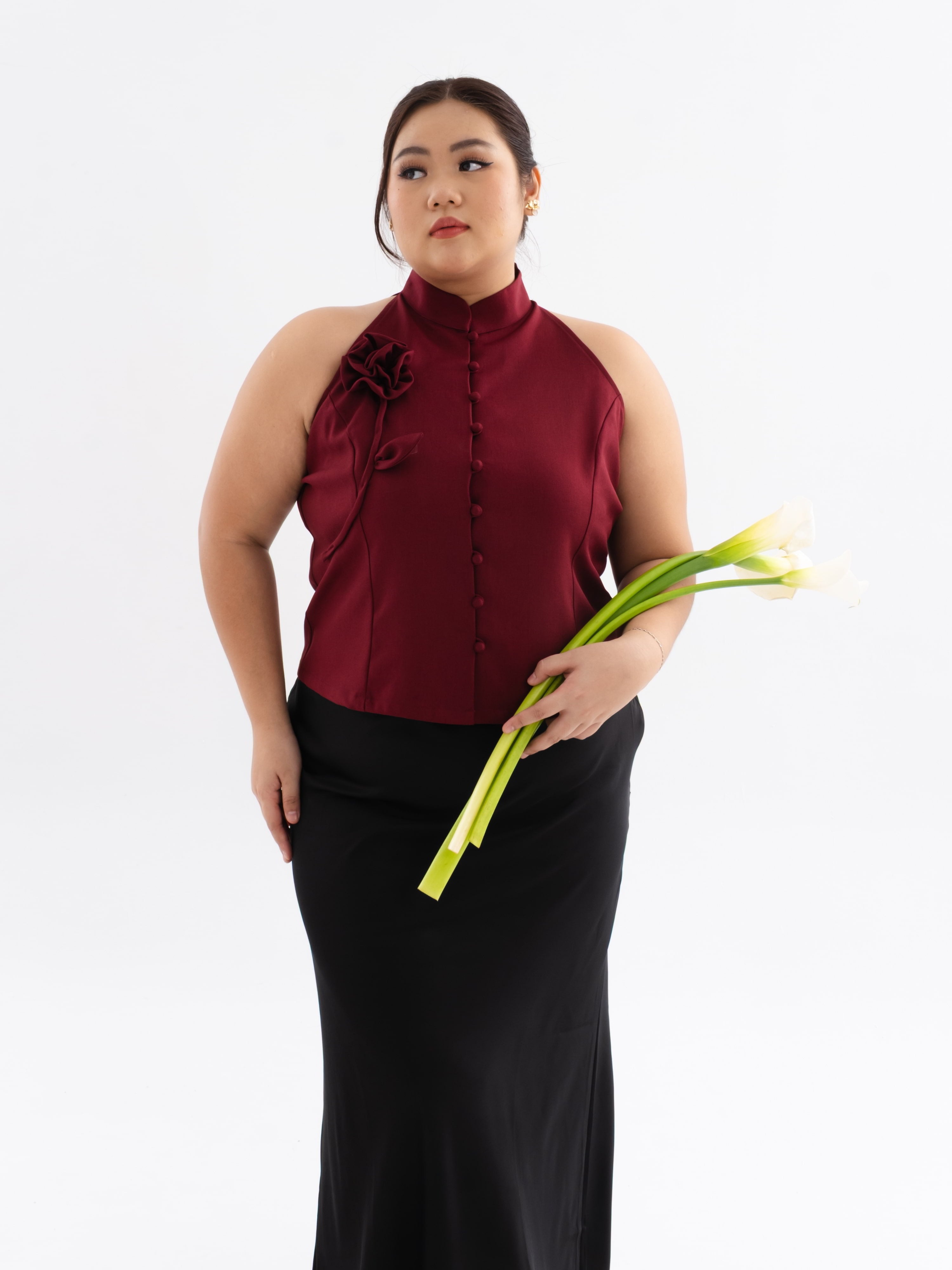 Ms Daisy [Bloom] - Rose Semi-Wool Top